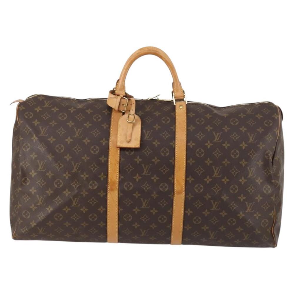 LOUIS VUITTON Monogram Keepall 60 Boston Bag M41422 LV Auth 144554 - Picture 13 of 16